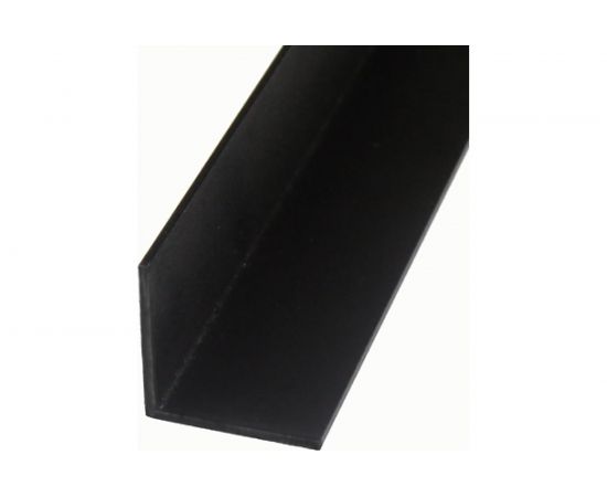 Профиль ПилотПро Ал., уголок, 20х20х1, 1 м, черный муар 08076 