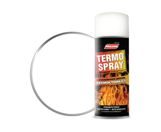 Аэрозольная эмаль PARADE TERMO SPRAY Белый Лк-00009937 