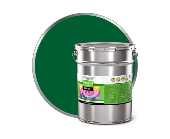 Краска Лакра МА-15 зеленая, 25 кг Лк-00004627 