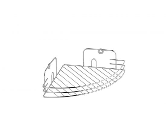 Полочка Fora угловая, решетчатая, 1 ярус 19х19х6 см 11121 