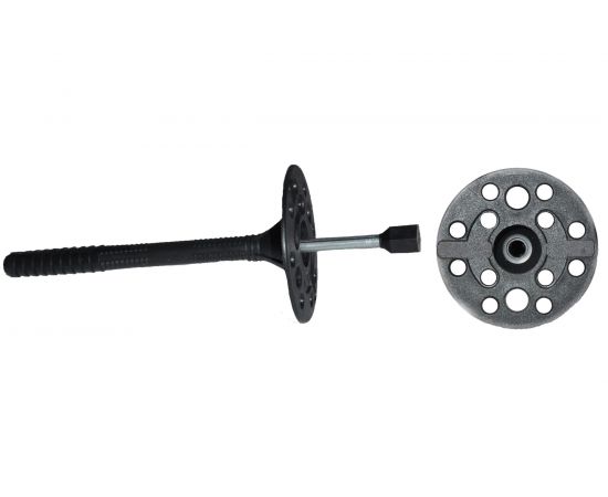 Дюбель для теплоизоляции с оц.гвоздем и термоголовкой INTERFIX 10х260, 200 шт 28986 