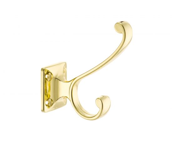 Мебельный крючок KERRON Д90 Ш75 В32, латунь KR 0130 OT 