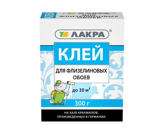 Клей для флизелиновых обоев Лакра 300 г Лк-00003802 