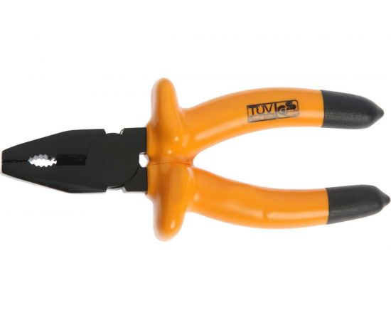 Диэлектрические плоскогубцы LOM изолирующие рукоятки из резины, 160 мм 1532401 – изображение 2