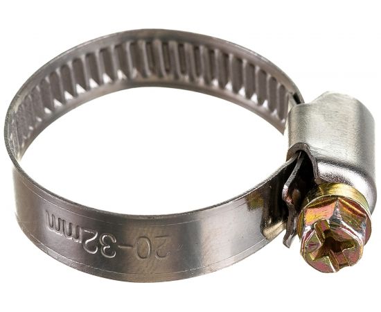 Червячный стальной хомут РемоКолор диаметр 20-32 мм 47-4-032 – изображение 2