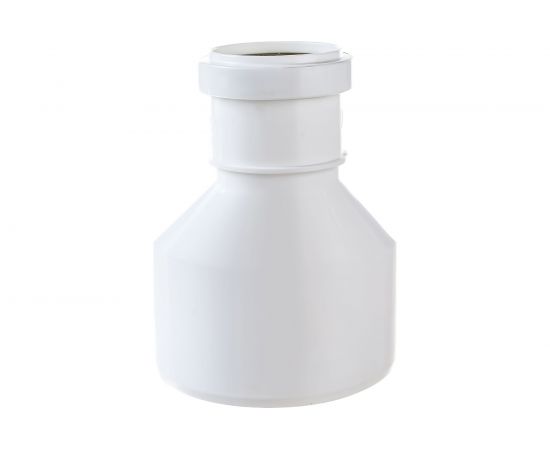 Эксцентрический переход для бесшумной канализации ПОЛИТЭК из ПП, диаметр 110/50 500110050 – изображение 2