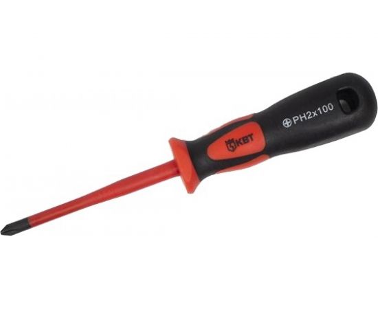 Диэлектрическая отвертка КВТ Слим PH2 100 78584 – изображение 2