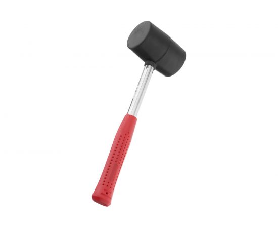 Резиновая киянка INTERTOOL 450г. 60 мм, черная резина, металлическая ручка HT-0231 – изображение 2