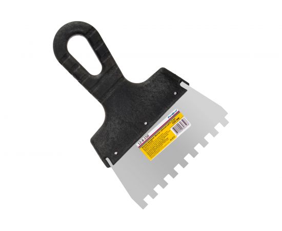 Фасадный зубчатый шпатель (нержавеющая сталь, 150мм, зуб.8x8мм) РемоКолор Мастер 12-8-150 – изображение 2