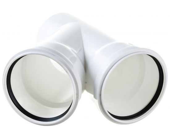 Тройник для бесшумной канализации ПОЛИТЭК из ПП, диаметр 110х110/45 градусов 200111145 – изображение 2