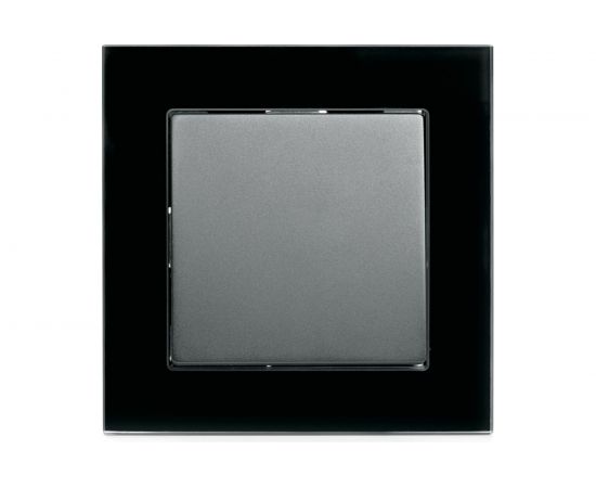 1-клавишный электрический выключатель STEKKER 250В, 10А, серия Катрин, GLS10-7003-05, черный 39505 – изображение 3