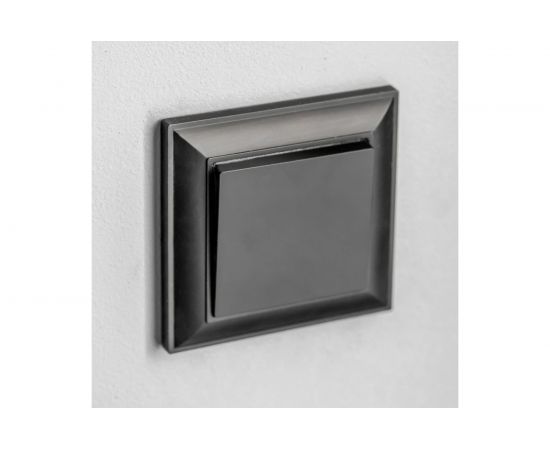 Одноклавишный проходной выключатель WERKEL W1112008 черный матовый a051626 – изображение 3