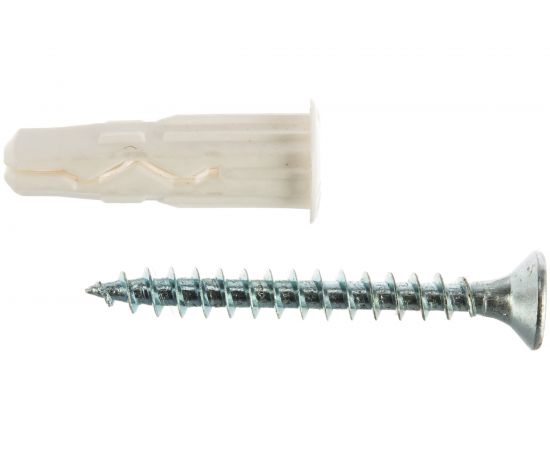 Шуруп ЕВРОПАРТНЕР Zn 4,0х35 в компл. с дюбелем MULTI 6x25 14шт. MP 402 17 – изображение 3