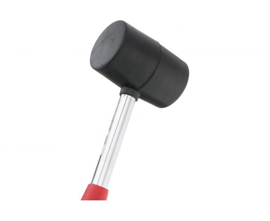 Резиновая киянка INTERTOOL 450г. 60 мм, черная резина, металлическая ручка HT-0231 – изображение 3