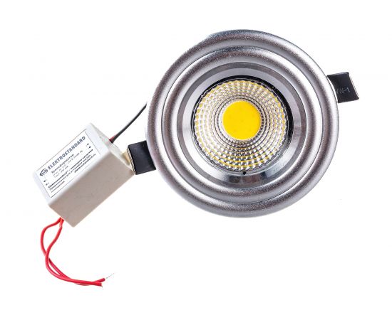 Встраиваемый светильник Elektrostandard 3W COB SL серебро a038458 – изображение 3