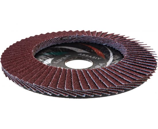 Круг лепестковый торцевой конический КЛТ2 (125х22 мм; А 60; 14А 25/Р60) ЛУГА D91212522140250 – изображение 3