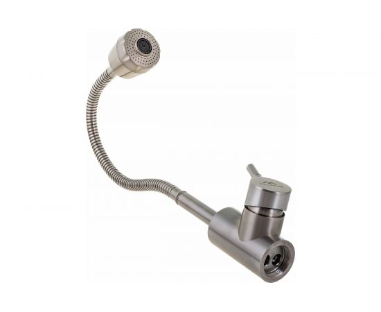 Смеситель для кухонной мойки FASHUN из нержавеющей стали, с гибким изливом, 2 режимный аэратор A54509 – изображение 4