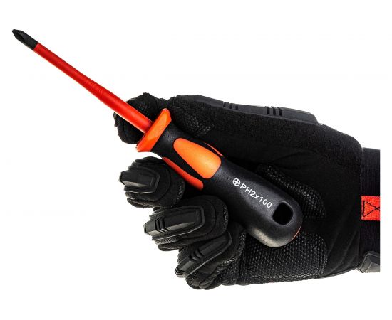 Диэлектрическая отвертка КВТ Слим PH2 100 78584 – изображение 4