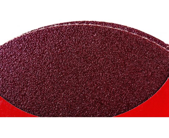 Круг абразивный на ворсовой подложке под липучку (10 шт; 115 мм; P80) MATRIX 73825 – изображение 4