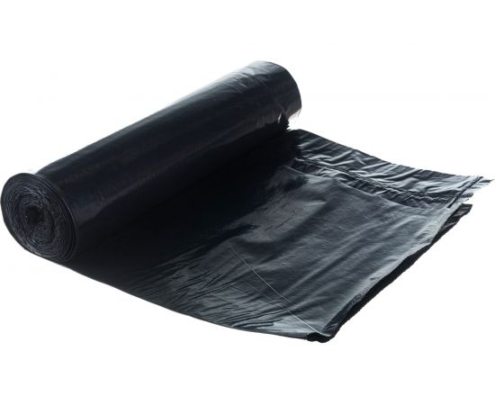 Мешки для мусора в рулоне с завязками Практичные (5 шт; 110x115; 240 л; черные; ПВД; 40 мкм) Ромашка ЗВП-240/5/15/Ч – изображение 4