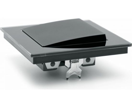 1-клавишный электрический выключатель STEKKER 250В, 10А, серия Катрин, GLS10-7003-05, черный 39505 – изображение 5