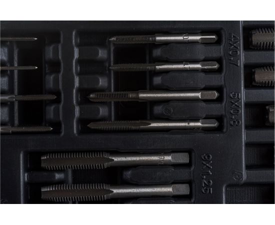 Набор метчиков и плашек ЭВРИКА метрический 110 предметов ER-01101 – изображение 5