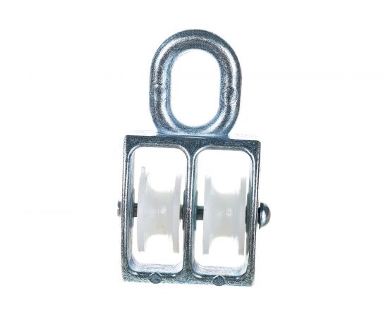 Блок для троса Невский Крепеж двойной, нейлоновый шкив, 20 мм 812729 – изображение 6