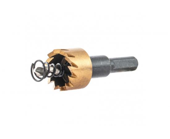 Коронка HSS с нитридтитановым покрытием по металлу 21 мм DENZEL 724102 