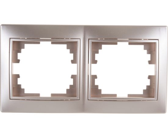 Горизонтальная рамка Intro 150204 на 2 поста, СУ, Plano, шампань Б0030095 
