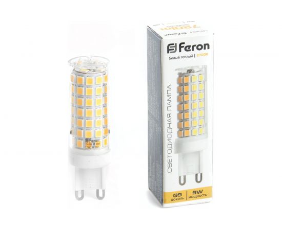 Светодиодная лампа FERON LB-434 G9 9W 2700K 38146 