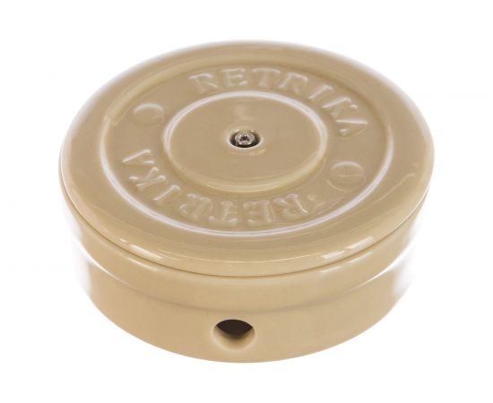 Распаячная коробка Retrika, ретро цельнокерамическая, слоновая кость, D-95 RR-09025 