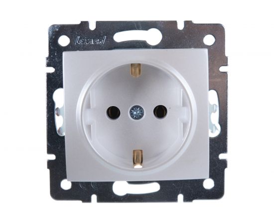 Розетка LEZARD KARINA с/ з керамика жемчужно-белый перламутр 707-3088-122 