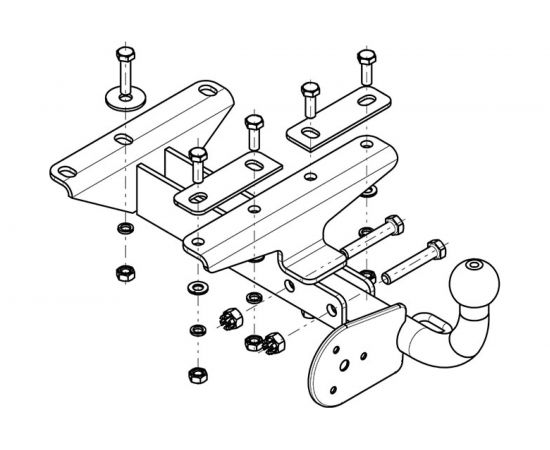 Фаркоп ТСУ DAEWOO Matiz 2002 г AvtoS DW 04 