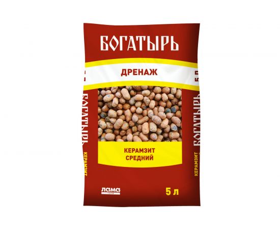 Дренаж Богатырь Керамзит средний 5 л 001-DR-KS-000994-2 