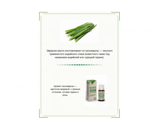 Эфирное масло PURE BASES Пальмароза 906269 – изображение 2