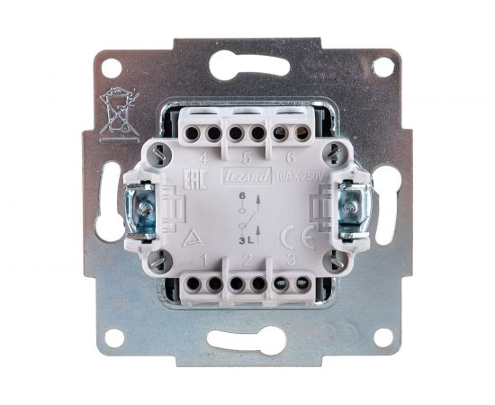 Выключатель Lezard KARINA чёрный бархат 707-4288-100 – изображение 2