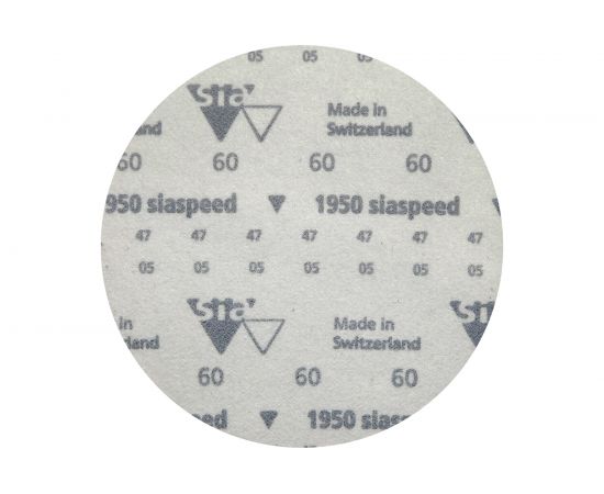 Круг шлифовальный на липучке siaspeed 1950 (5+1 шт; 150 мм; без отверстий; P60) sia Abrasives ss6-150-0-060 – изображение 2