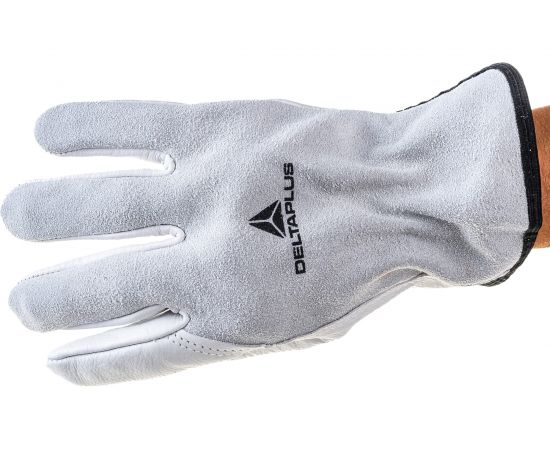 Перчатки из натуральной кожи Delta Plus FСN29 серые, р.9 FCN2909 – изображение 2
