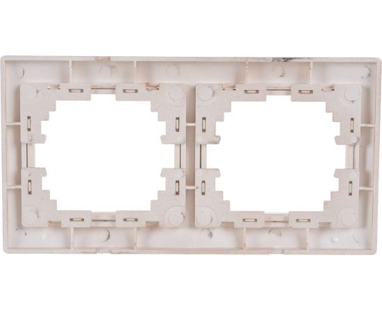 Горизонтальная рамка Intro 150204 на 2 поста, СУ, Plano, шампань Б0030095 – изображение 2