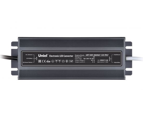 Блок питания Uniel 060A67 12V IP67 UET-VAF UL-00007575 – изображение 2
