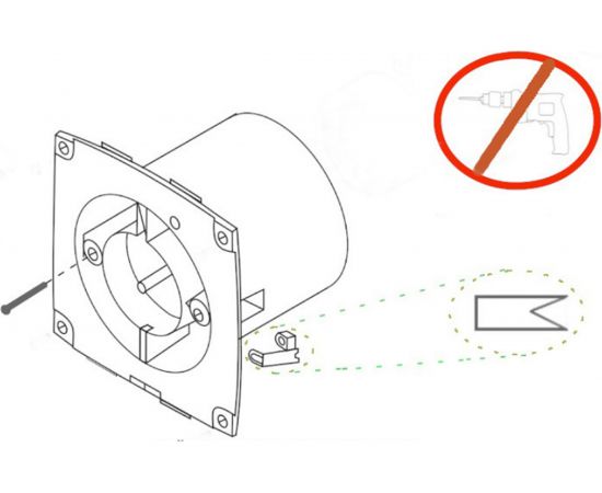 Вентилятор MTG A100-H гигротаймер + клапан 19620 – изображение 3