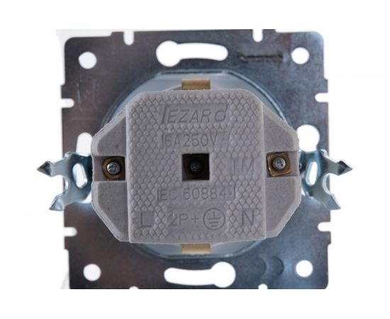 Розетка LEZARD KARINA с/ з керамика жемчужно-белый перламутр 707-3088-122 – изображение 3