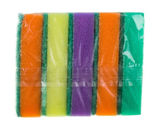 Губки для посуды EUROHOUSE Универсал большие 11,6х7,0х3,1 см 5 шт 9070 – изображение 3