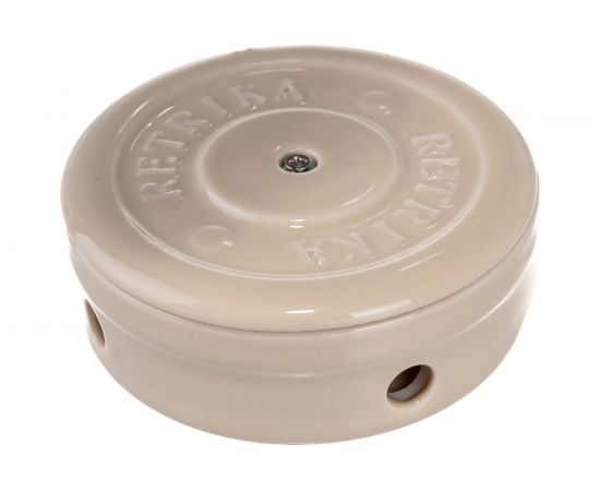 Распаячная коробка Retrika, ретро цельнокерамическая, слоновая кость, D-95 RR-09025 – изображение 3