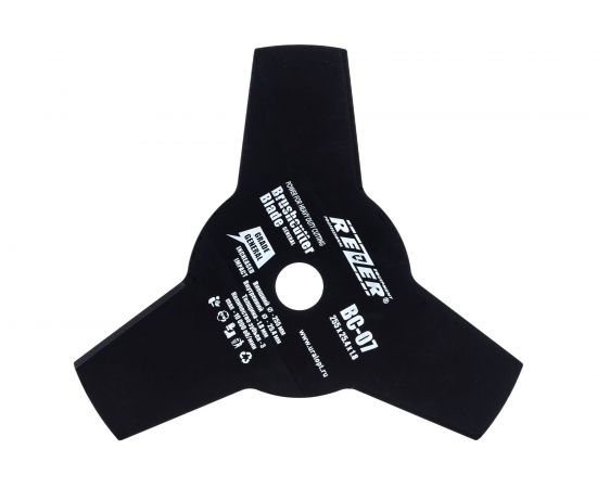 Нож ВС-07 3-х лучевой (255x25.4x1.8 мм) для бензокосы Rezer – изображение 5