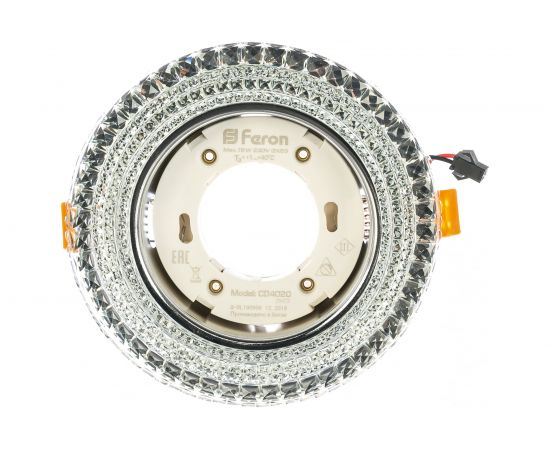 Светильник с подсветкой FERON 20LED 2835 4000K, 15W GX53, без лампы, прозрачный, хром, CD4020 29473 – изображение 6