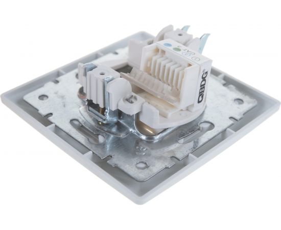 Телефонная розетка Intro 430201 RJ11, СУ, Solo, белый Б0043375 – изображение 6