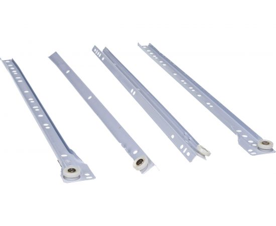 Роликовые направляющие Tech-Krep 450 мм белый комплект 130864 