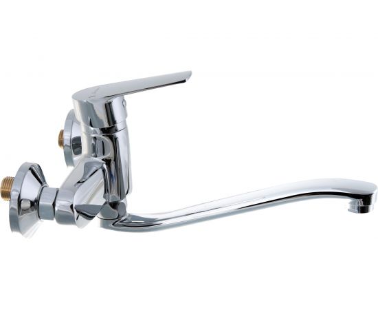 Настенный смеситель Zollen Bergen нижний излив 250 мм, картридж 35 мм BE11610141 443366 