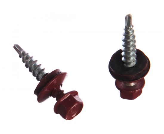 Кровельный саморез Kenner 4,8х29 RAL3011 красно-коричневый 300шт ск293011ф 